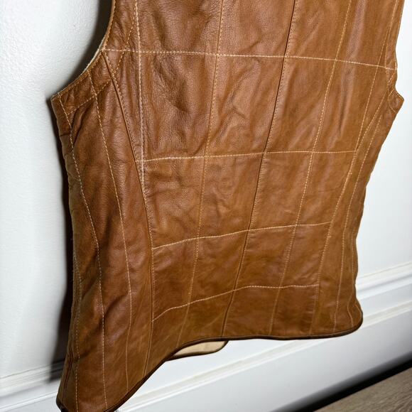 Lone Pine American Made Leather Cashmere Wool Womens Vest Medium - Picture 10 of 12